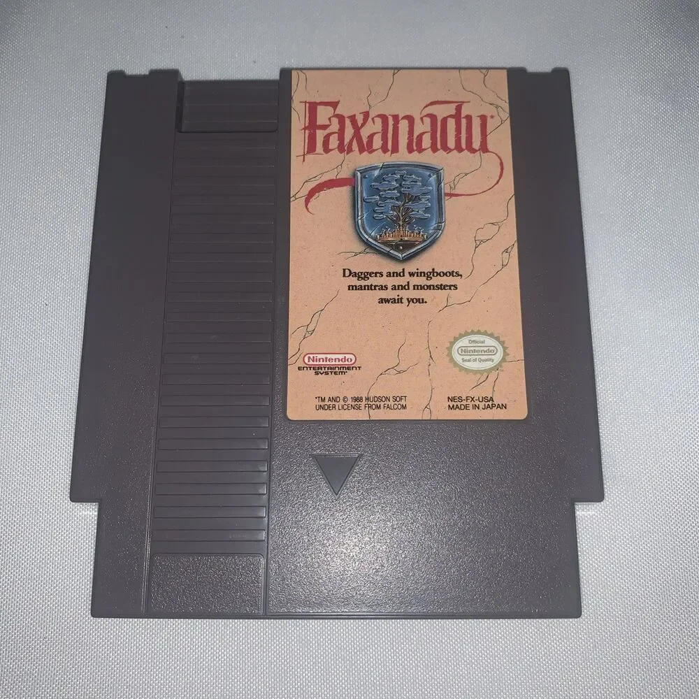 Faxanadu Video Game (NES Nintendo) Cartridge 1989 Nintendo Entertainment System